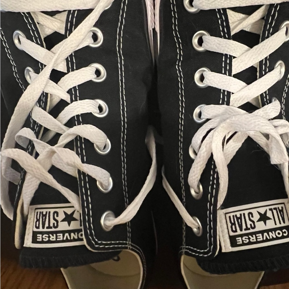 Converse All Star Men's Black Canvas Low Top Sneakers - Picture 5 of 5